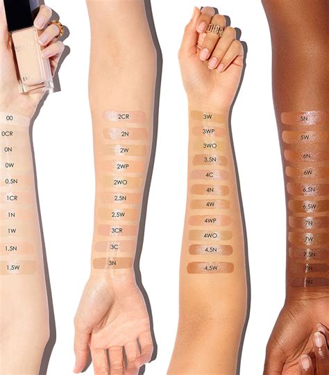 Dior skin glow foundation shades